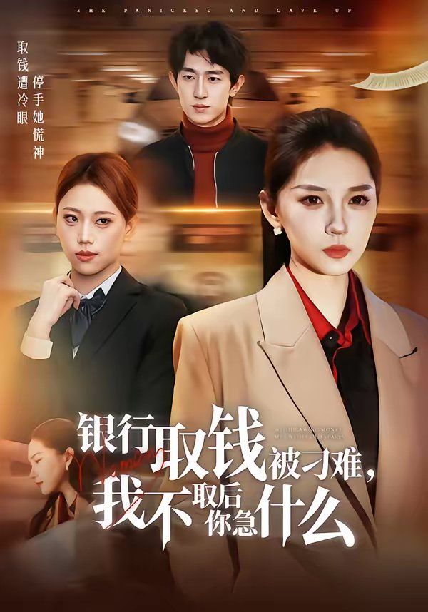 银行取钱被刁难，我不取后你急什么海报