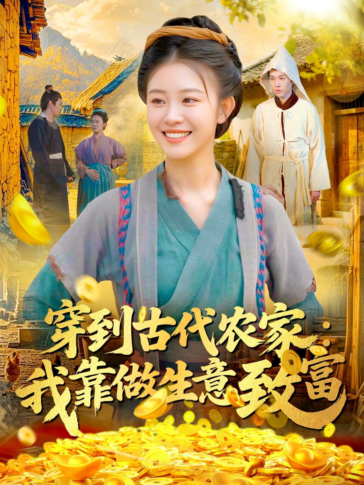 穿到古代农家我靠做生意致富海报