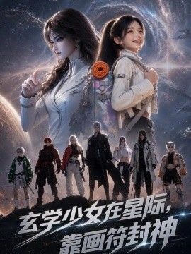 玄学少女在星际，靠画符封神海报