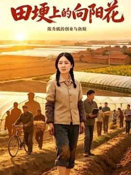 田埂上的向阳花海报