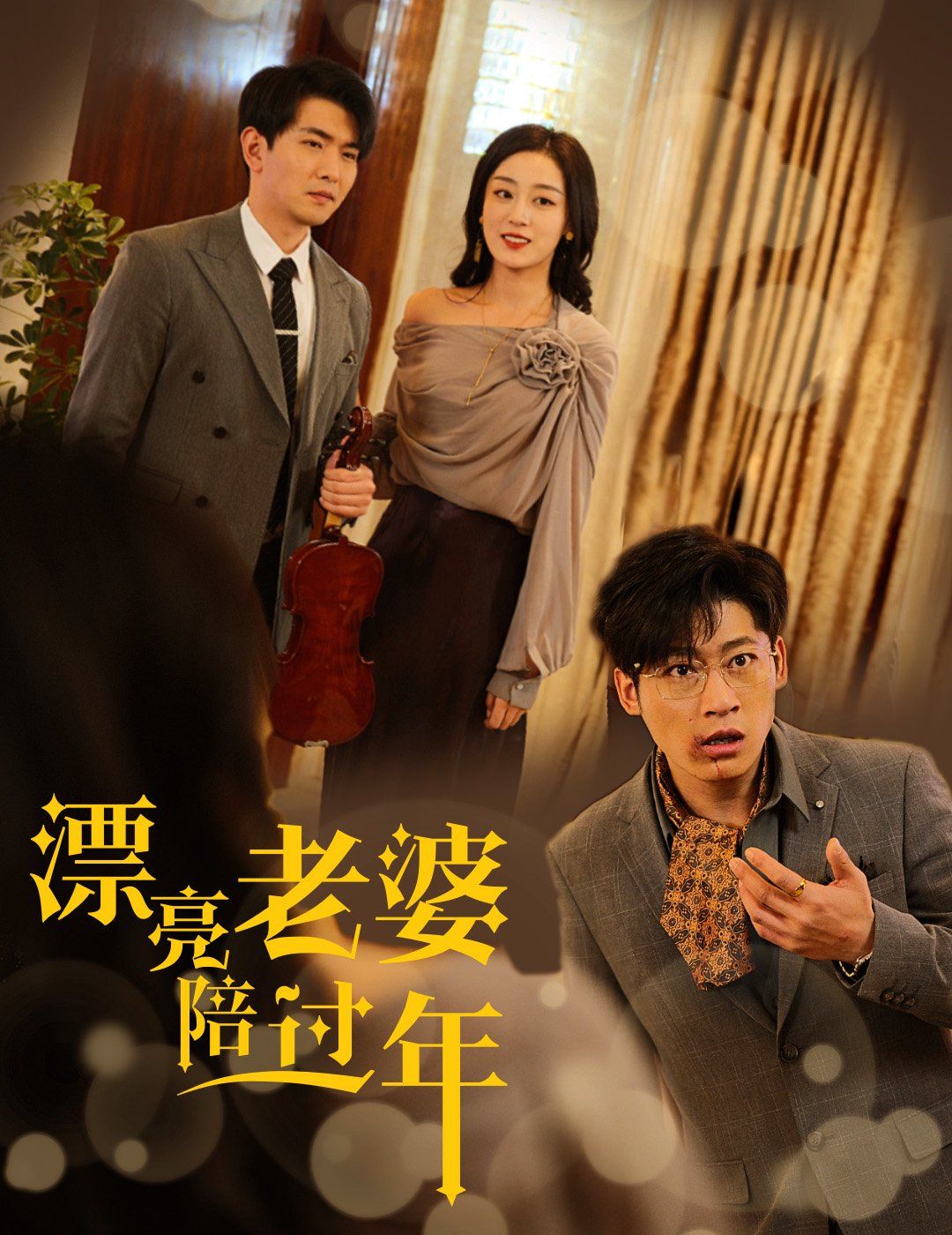 漂亮老婆陪过年-蛇年大吉之爱情事业双丰收海报