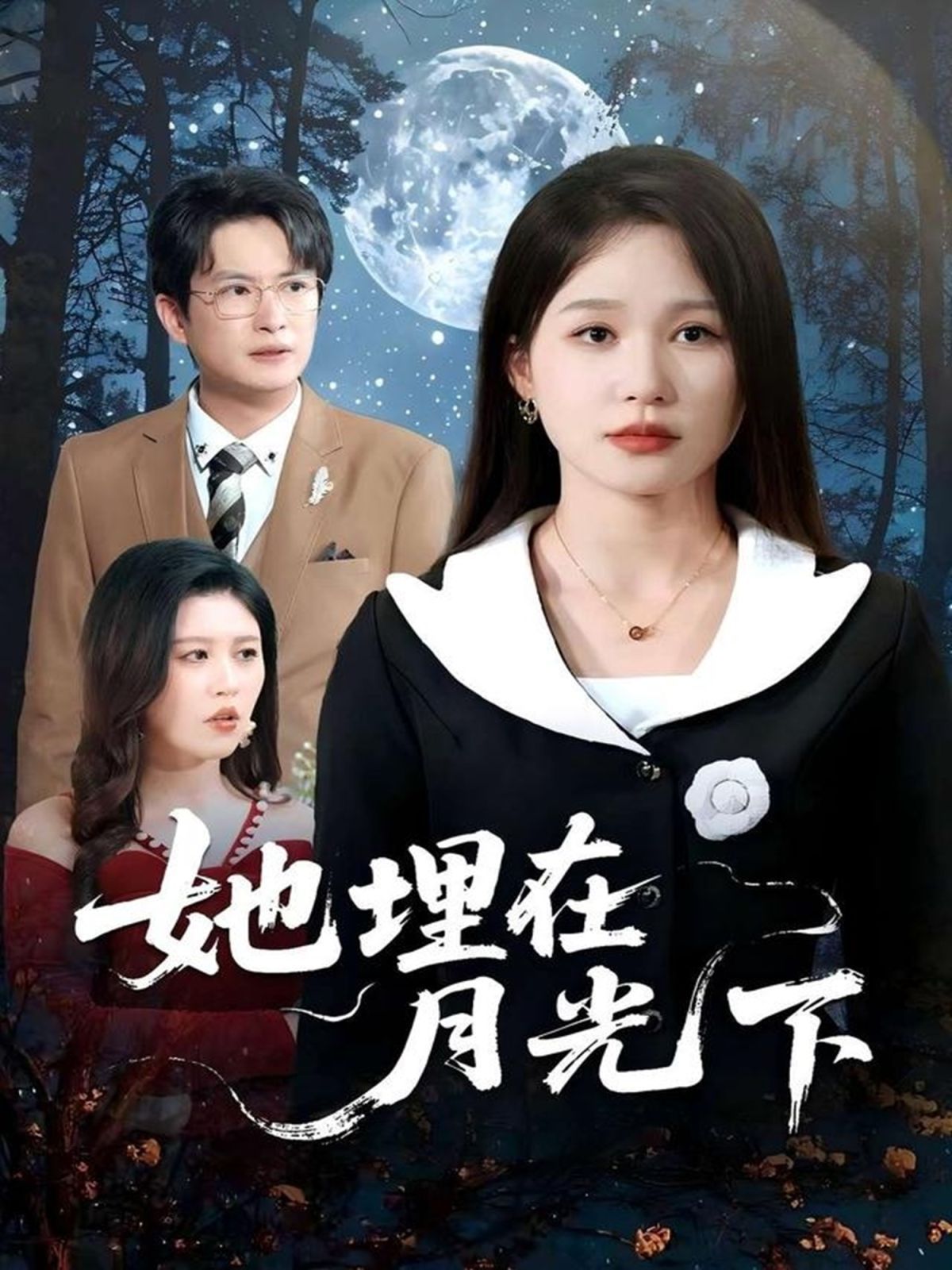 她埋在月光下海报