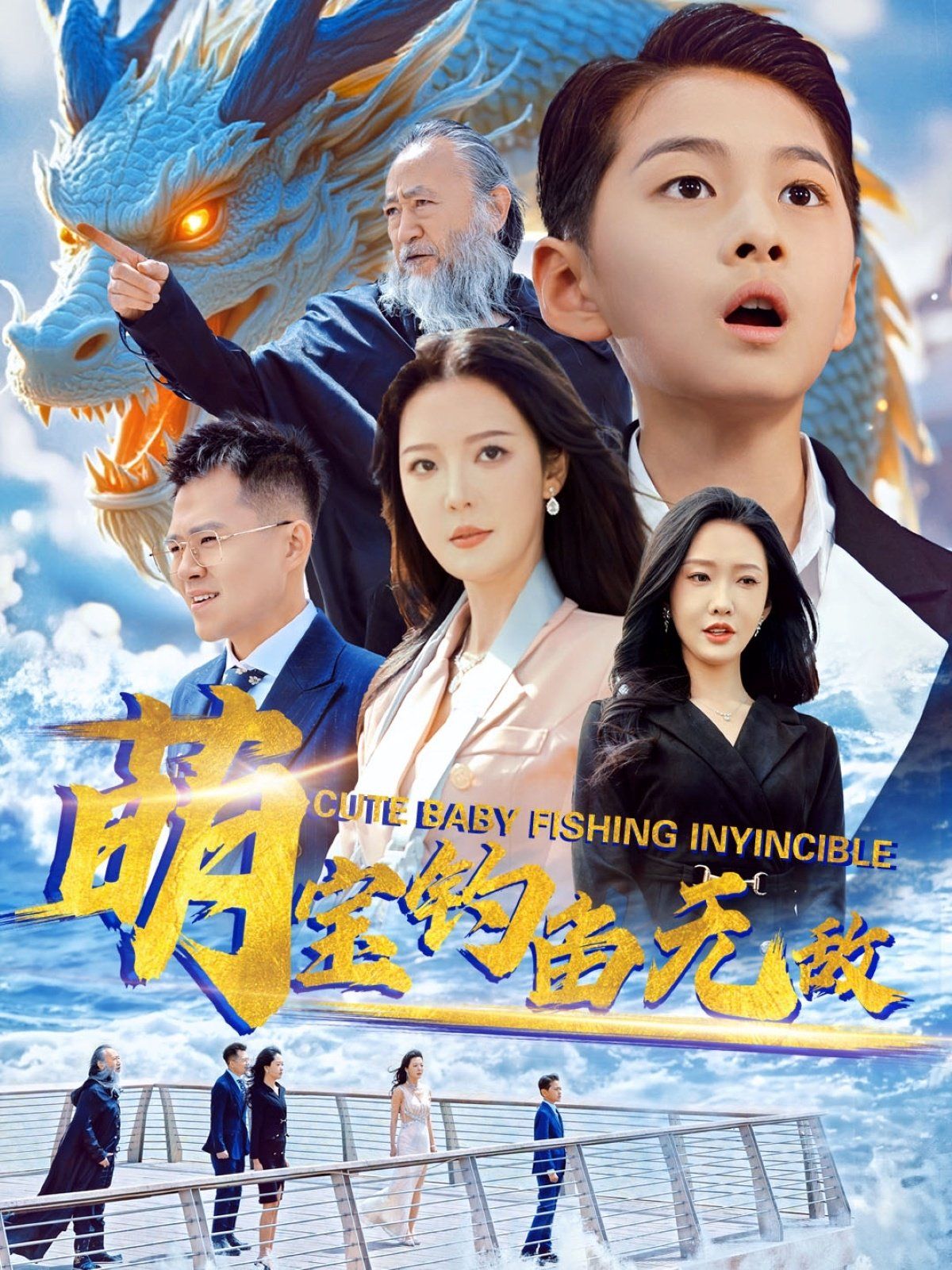 萌宝钓鱼无敌海报
